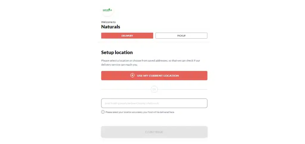 Natural Ice Cream Locations page