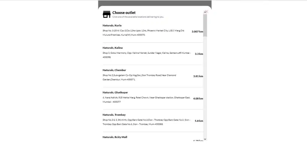 Natural Ice Cream Locations