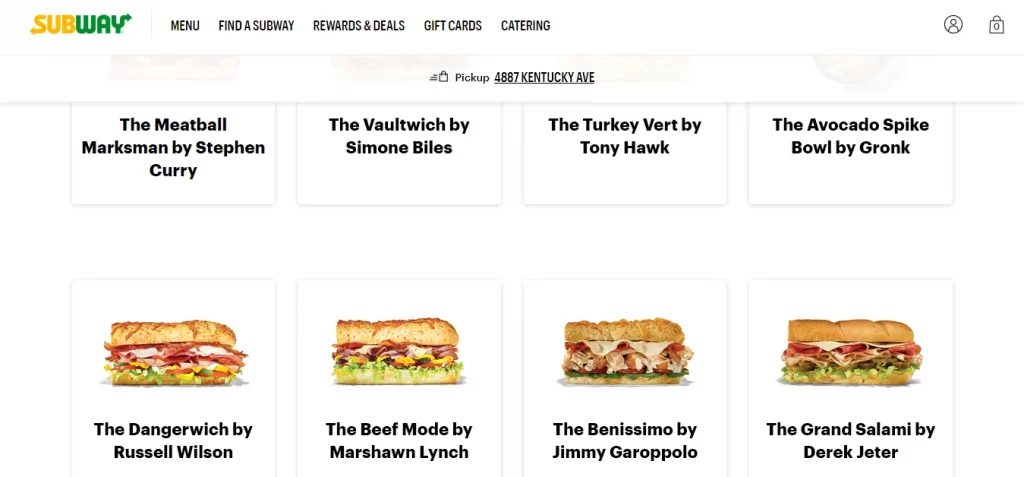 Sub Online Menu
