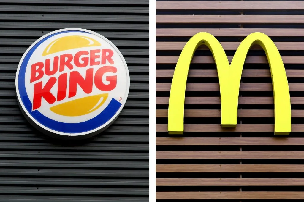 McDonald's and Burger King Logo
