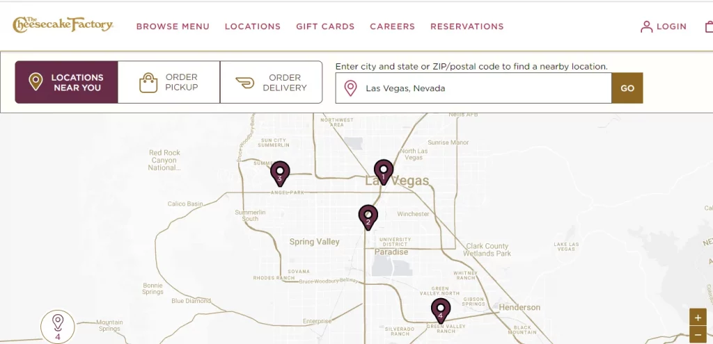 Cheesecake Factory Location