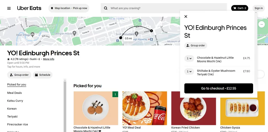 Yo! Sushi checkout