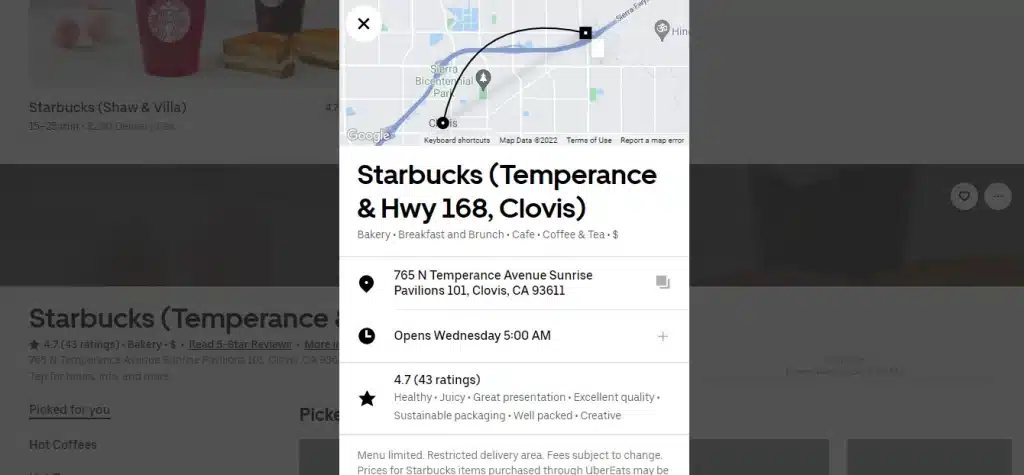 Starbucks location