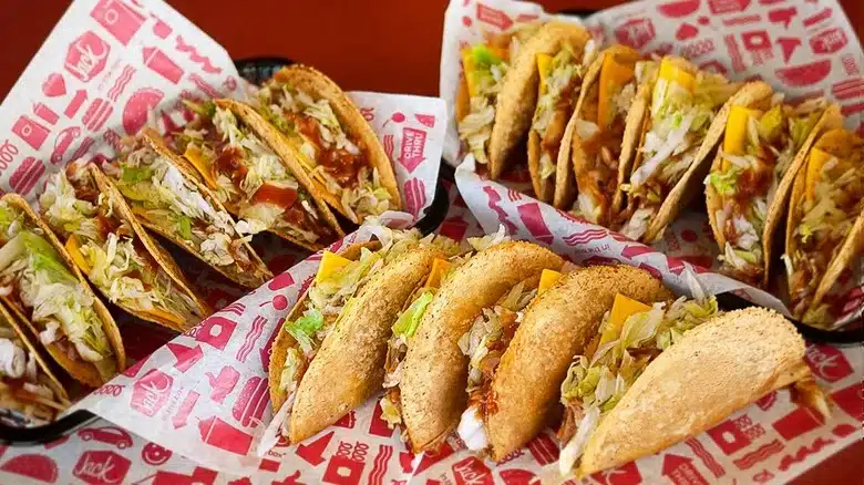 Two tacos Jack in the box