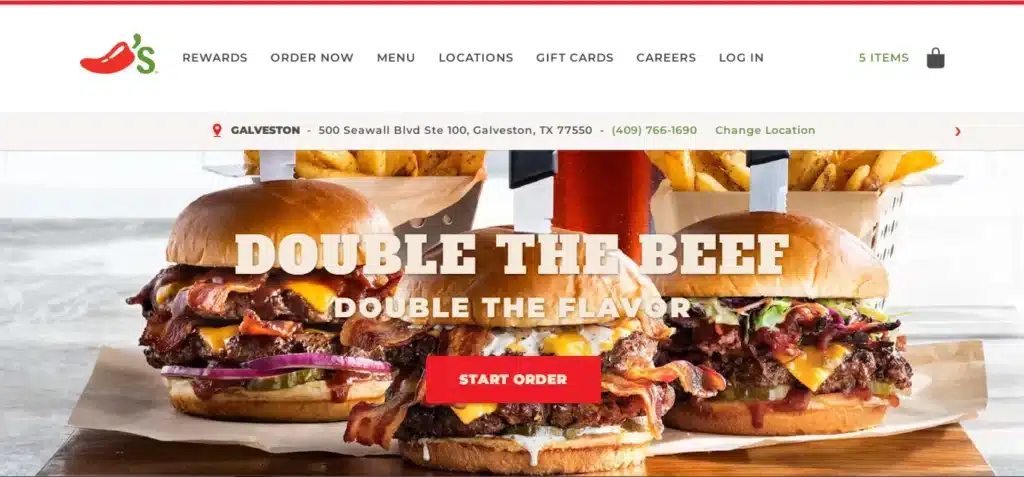Chili's Drinks Menu Official Page