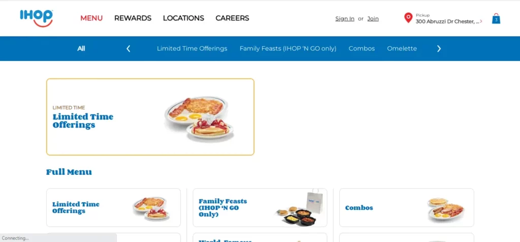 Ihop Menu