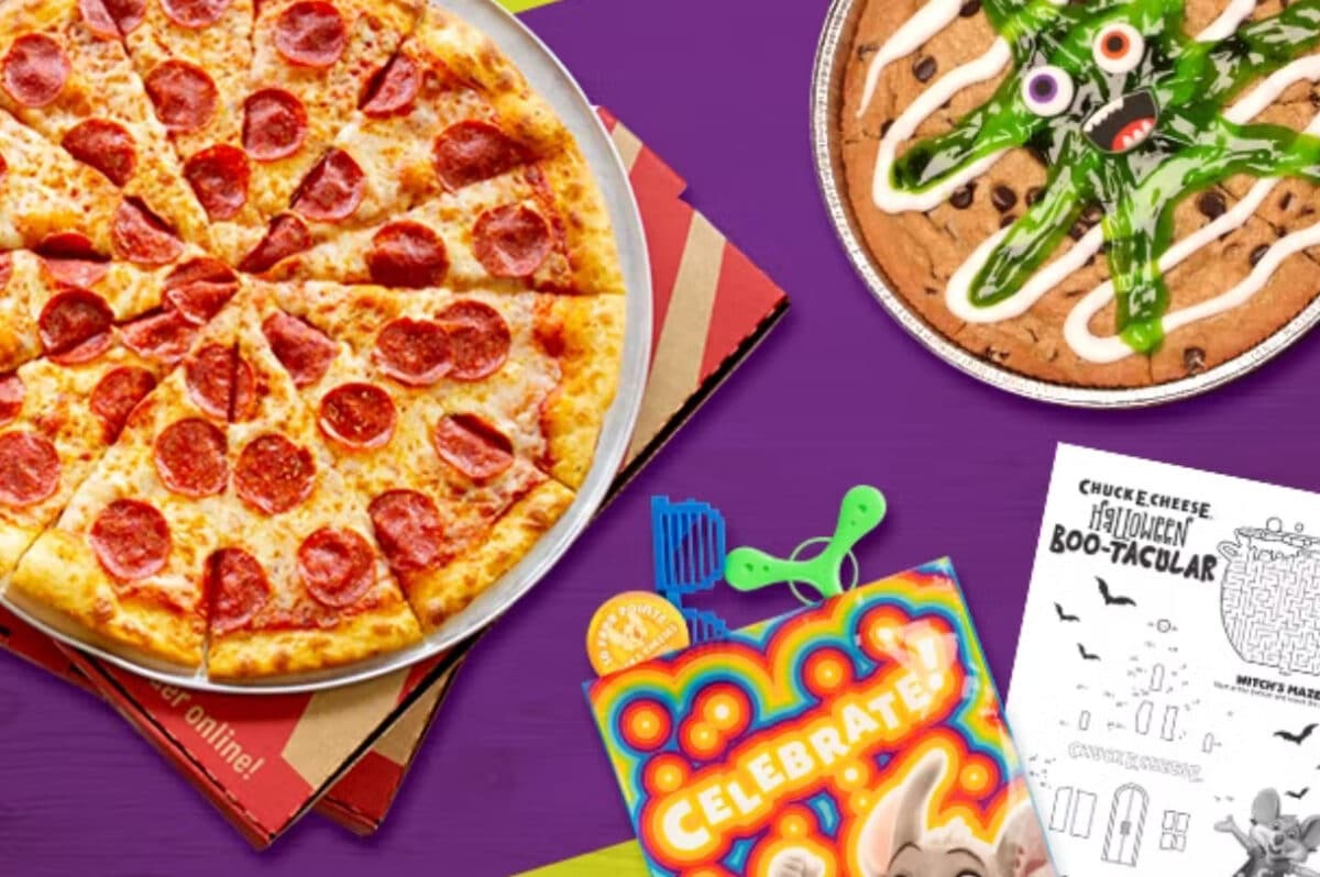 Chuck E Cheese Halloween Menu