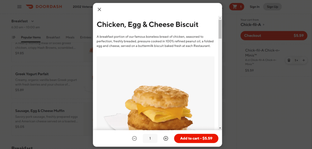 Chick-Fil-A gluten free Add To Cart