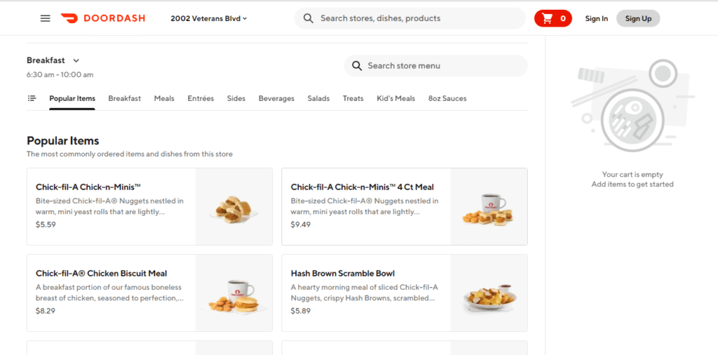 Chick-Fil-A gluten free Menu