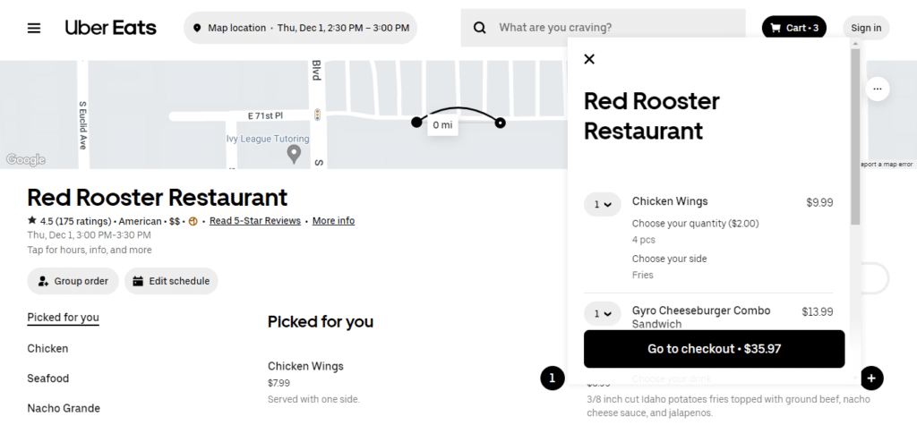 Red Rooster Checkout