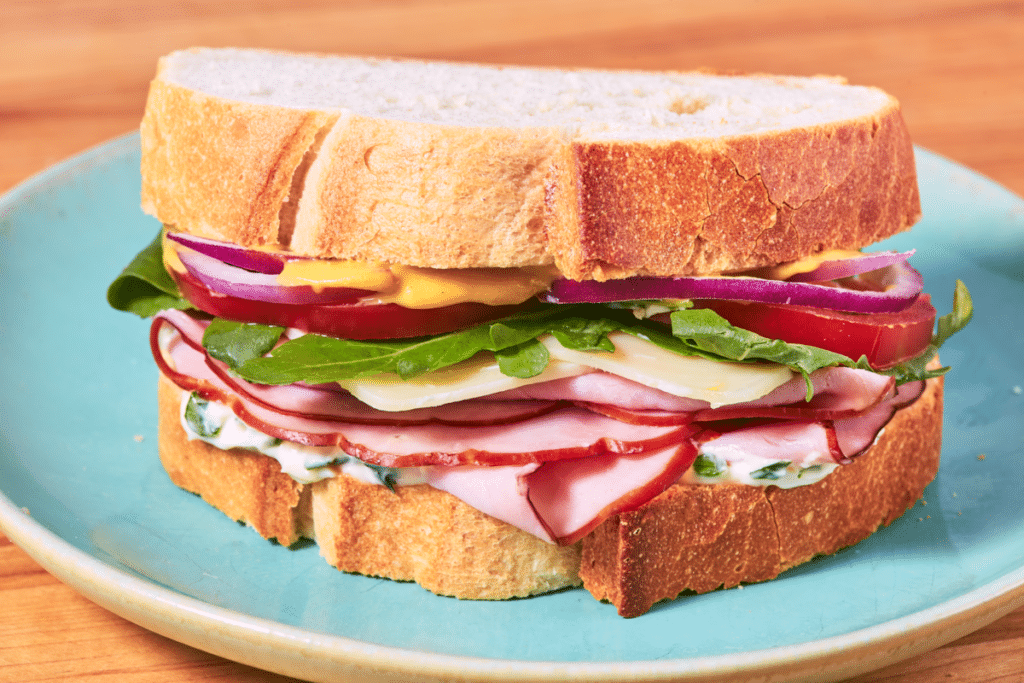 Roast Ham & Swiss Sandwich