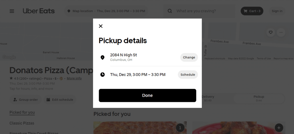 Donatos Pizza Location