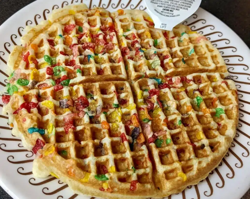 Waffle House Fruity Pebble Waffle
