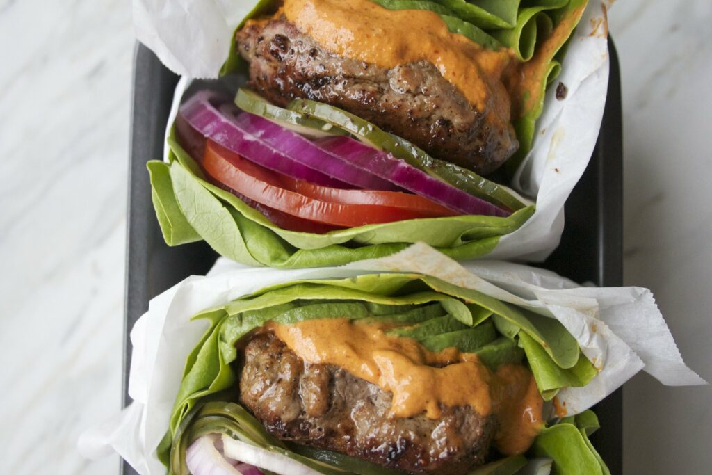 Protein-style burger