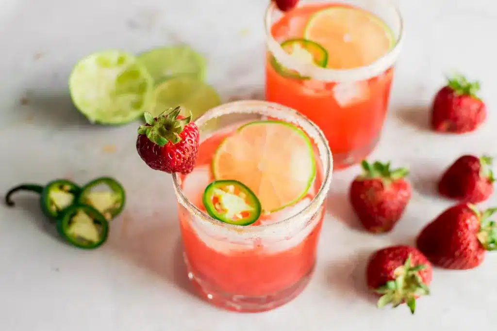 Strawberry Jalapeño Lemonade
