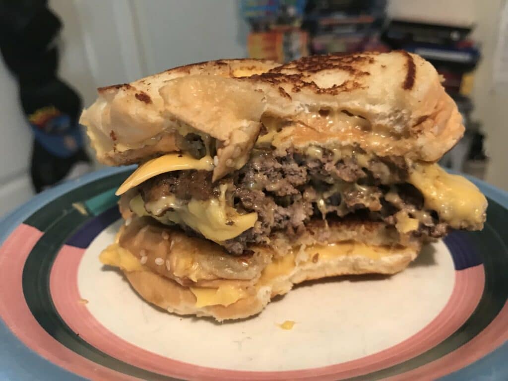 The Double Grilled Cheeseburger