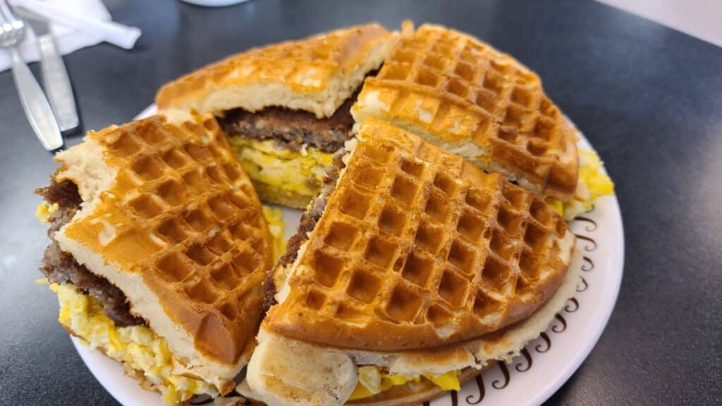 Waffle House Waffle Sandwich