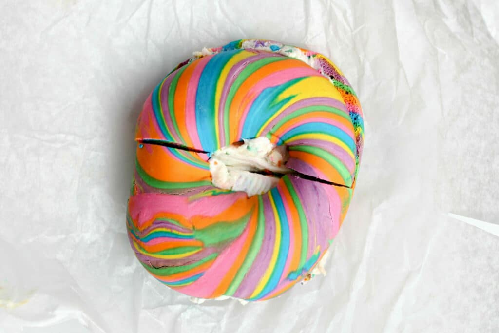 wawa rainbow bagel