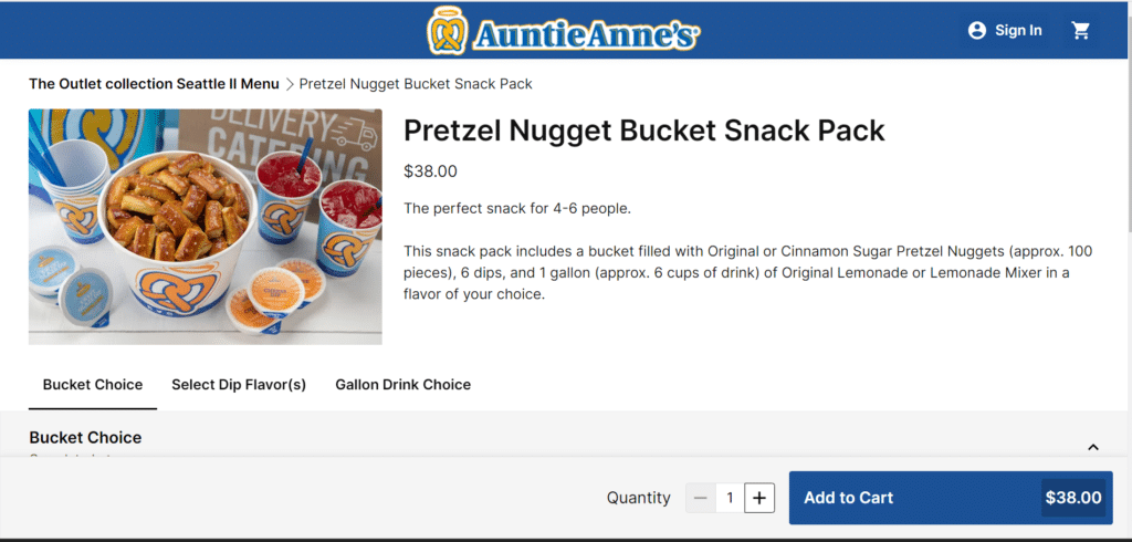 Auntie Annie's Add to Cart