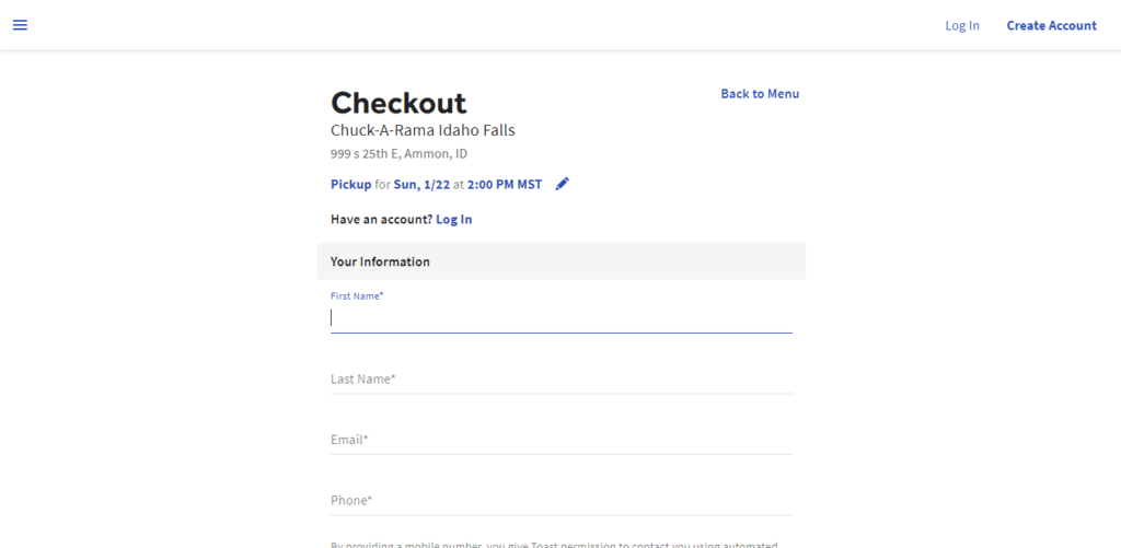 Chick-A-Rama Personal Details