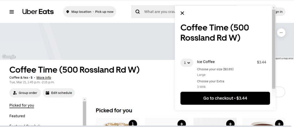 Coffee Time Checkout