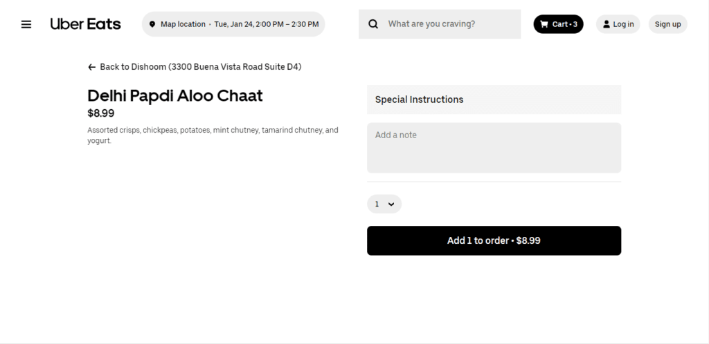 Dishoom Add To Cart