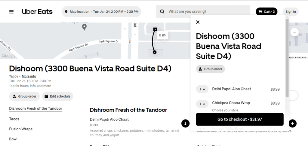 Dishoom Checkout