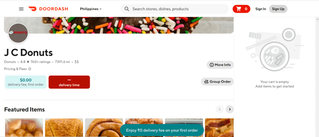 J.CO Donuts & Coffee Page