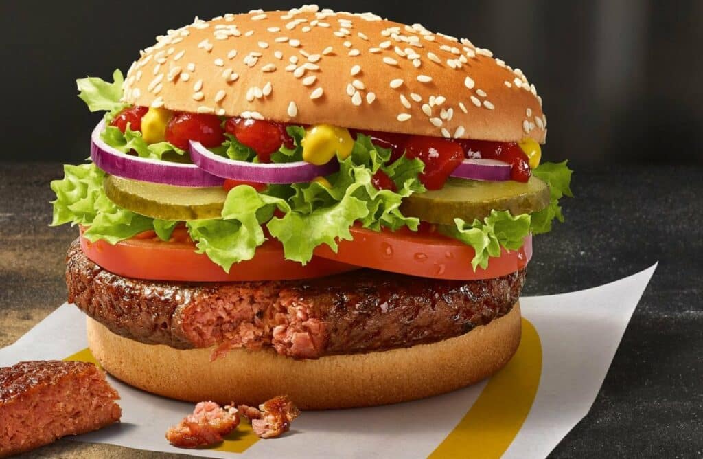McDonald's Vegan burger