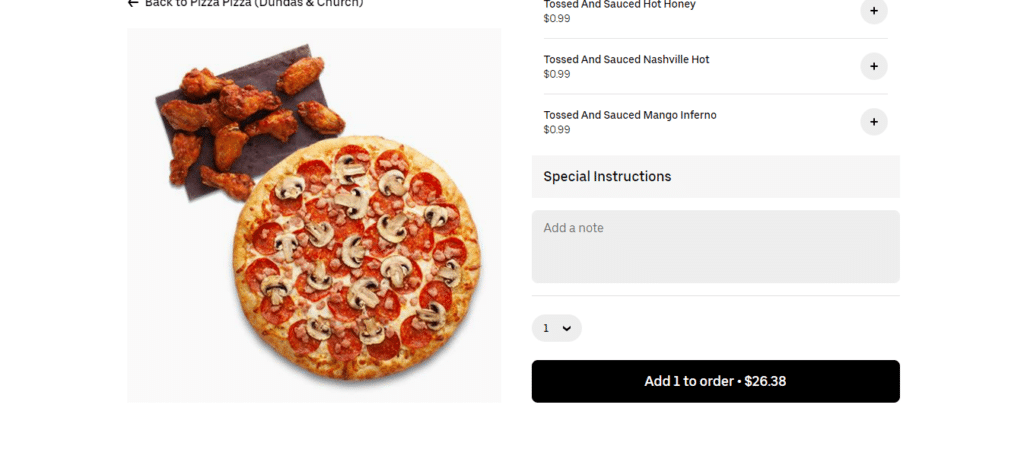 Pizza Pizza Add To Cart