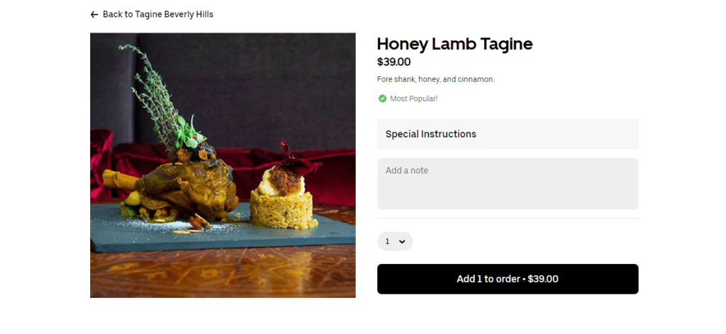 Tagine Add To Cart