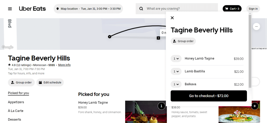 Tagine Checkout