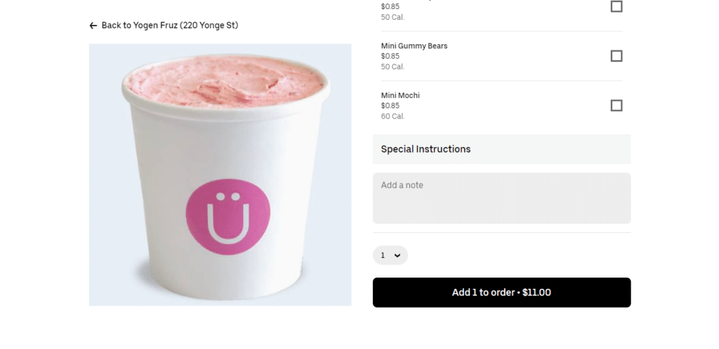 Yogen Fruz Add To Cart