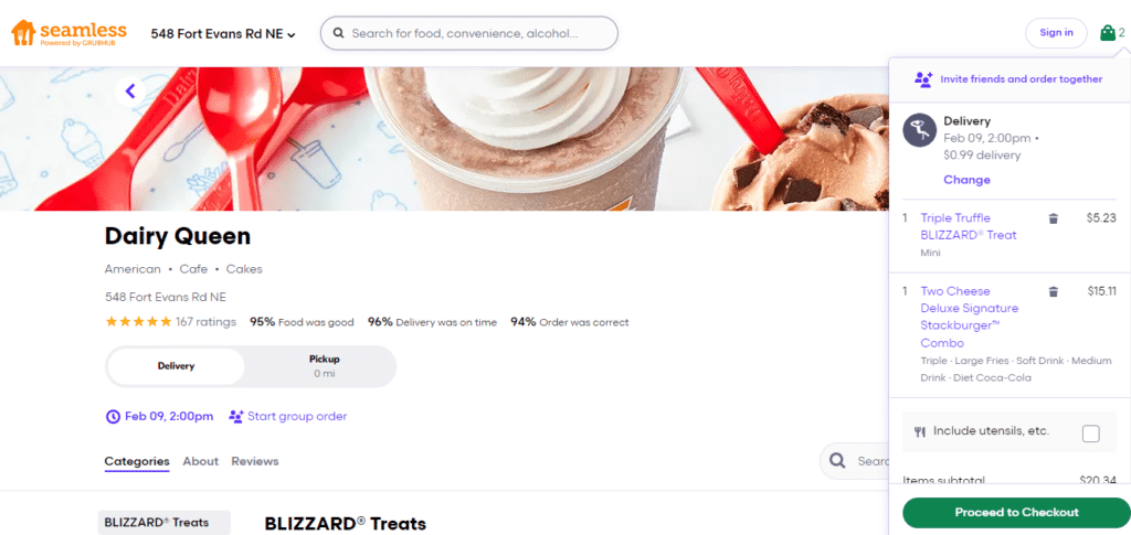 Dairy Queen Checkout