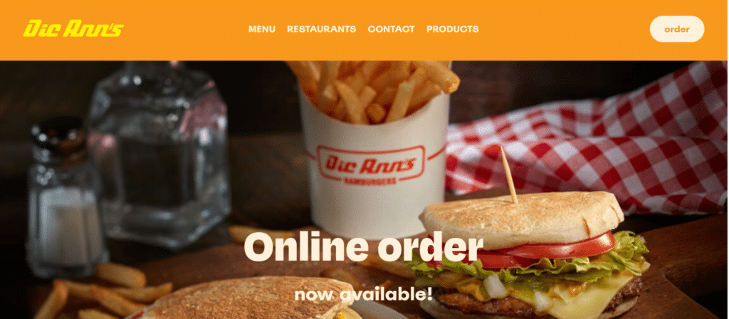 Dic Ann's Hamburgers page