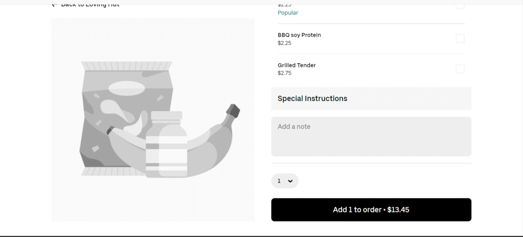 Loving Hut add to cart