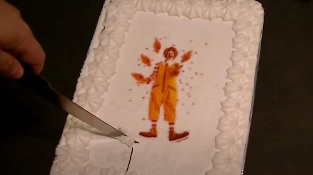 McDonald's Birthday Cake
