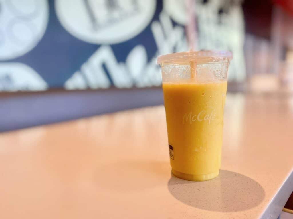 Mango Smoothie In Cup