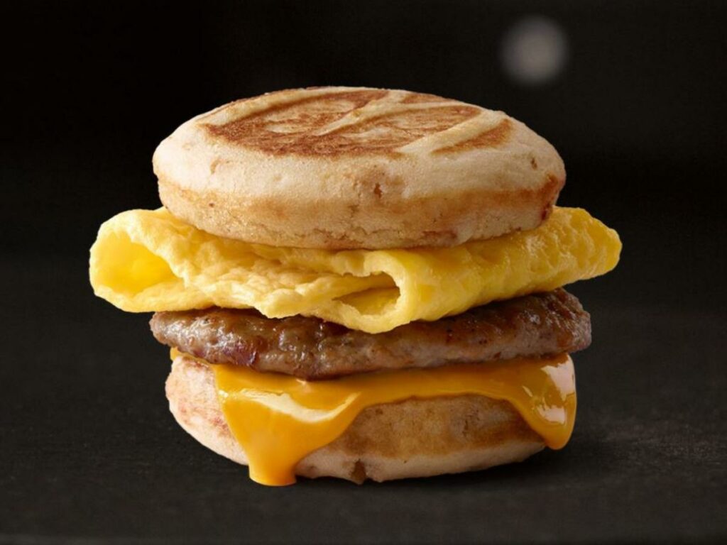 McDonald's Sausage, Egg, And Cheese McGriddle