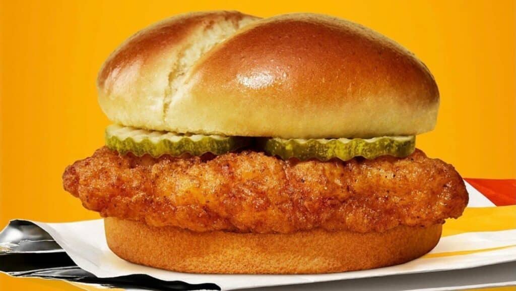 McDonald's Spicy Crispy Chicken Sandwich