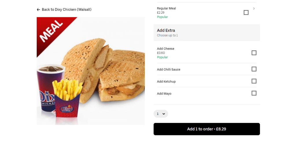 Dixy Chicken Add To Cart