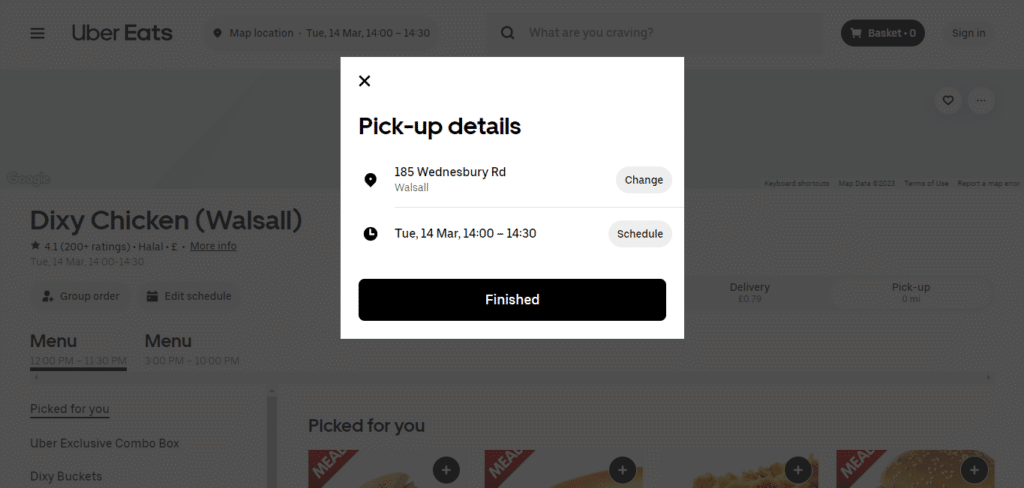 Dixy Chicken Location