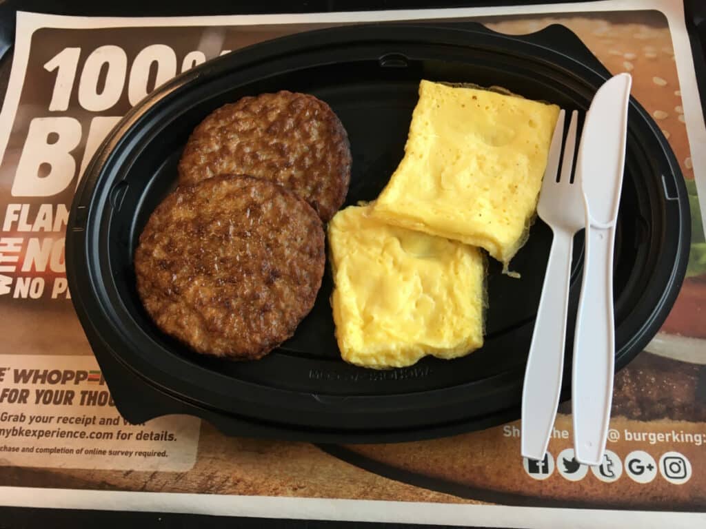Burger King keto menu