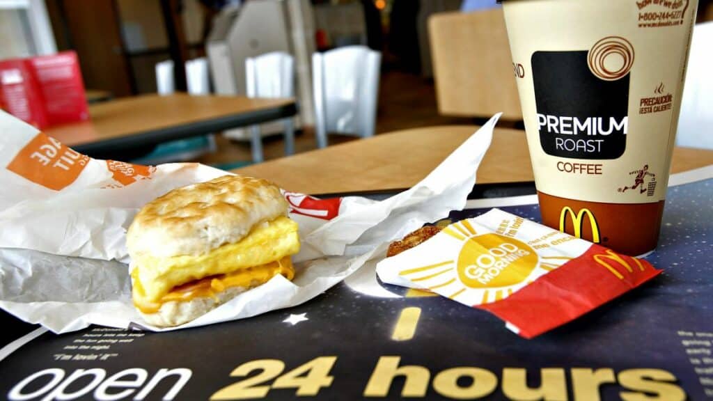 McMuffin and coffee