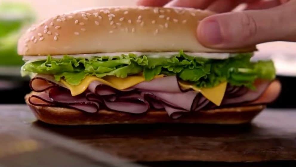 The Burger King Ham & Cheese