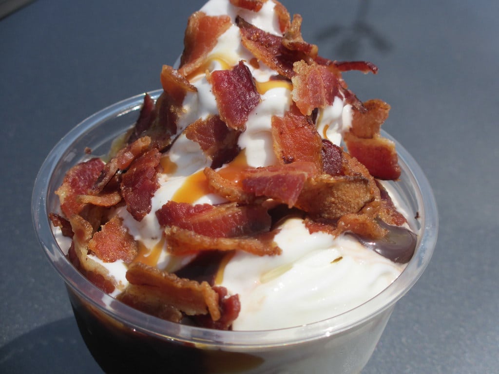 Ice cream and bacon