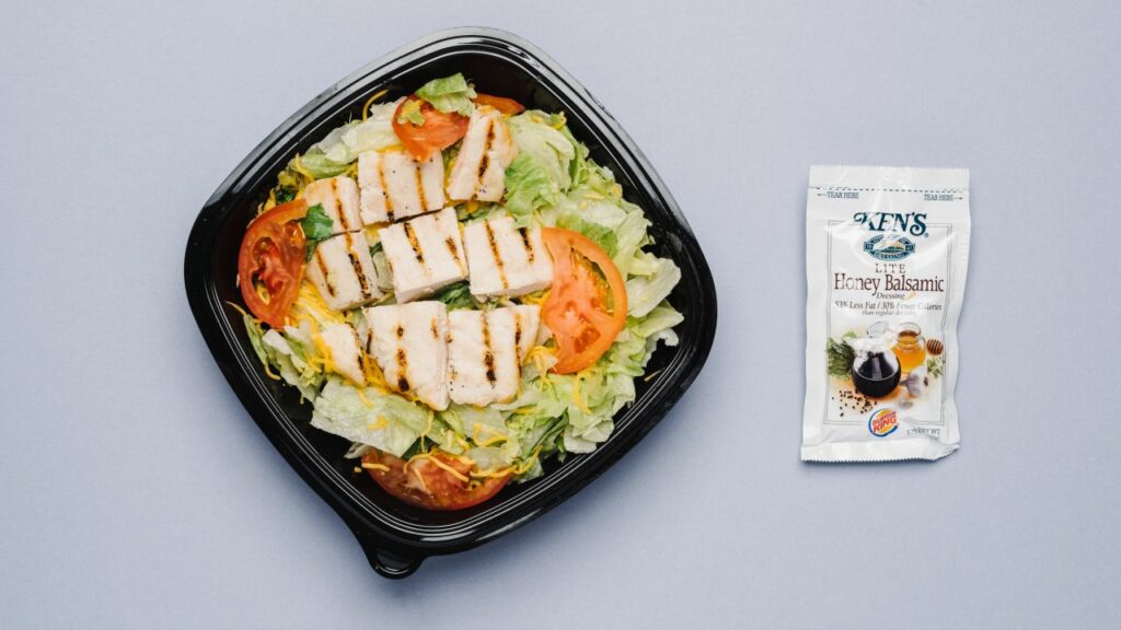 burger king Grilled Chicken Salad (without the croutons)