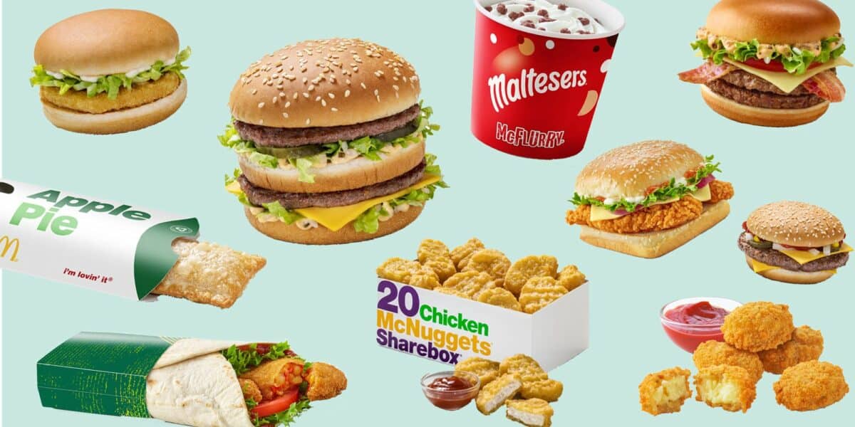 McDonalds lunch menu