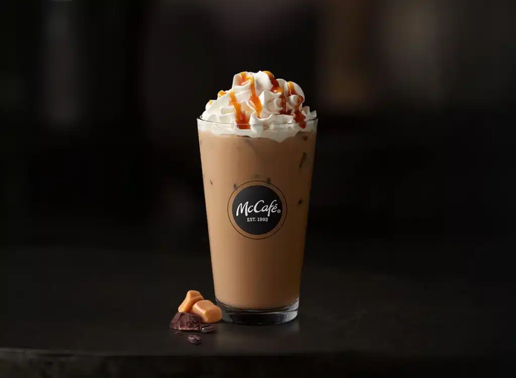 Iced caramel mocha