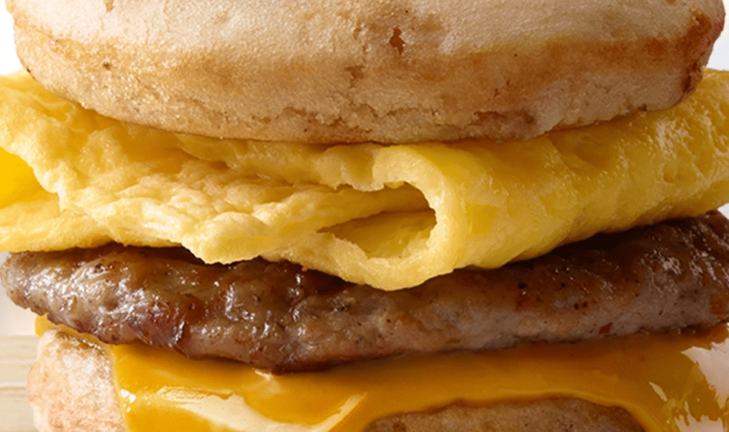 Sausage, egg and cheese McGriddle